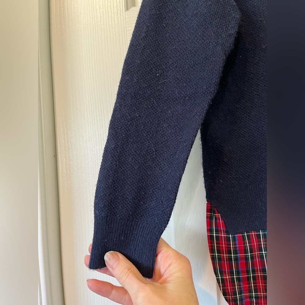 J Crew holiday sweater in 6-7 with plaid tail - Picture 8 of 8